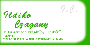 ildiko czagany business card